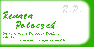 renata poloczek business card